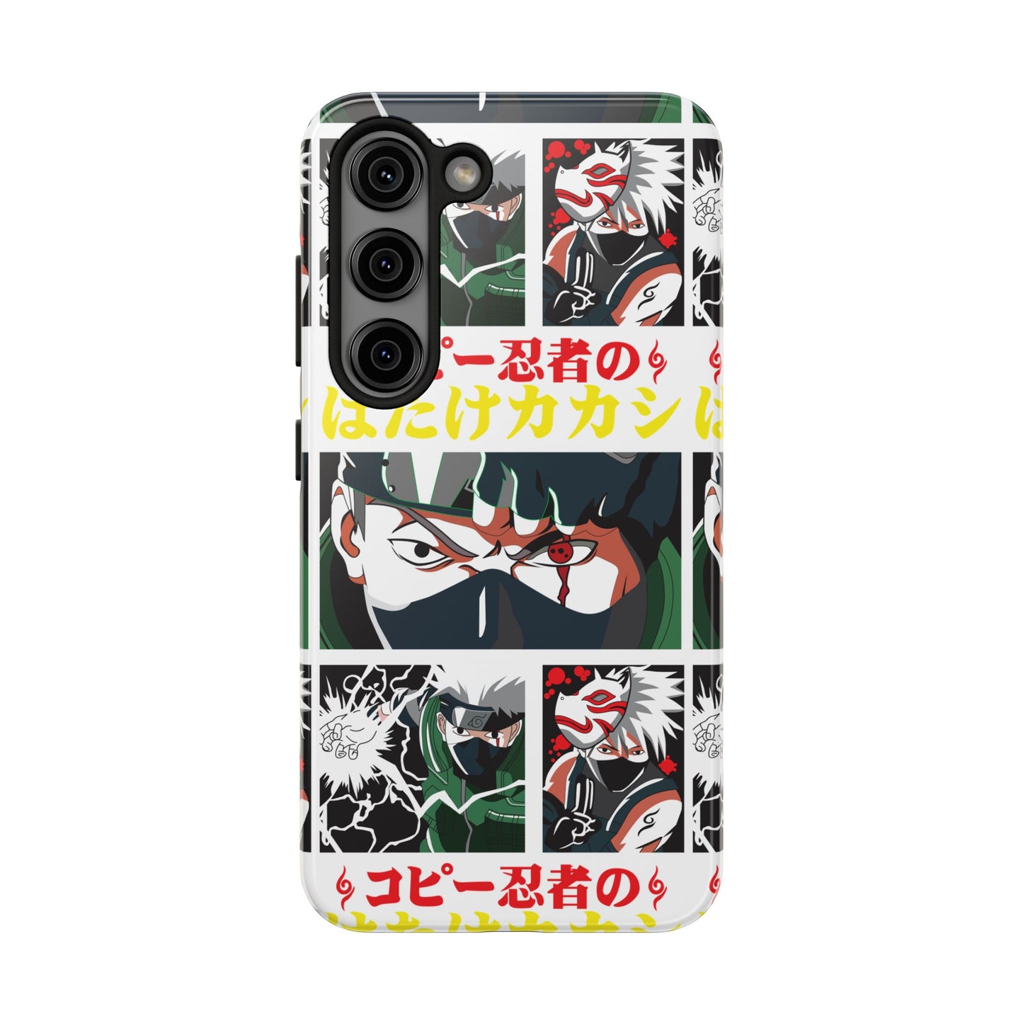 Anime-Inspired Tough Phone Case - Kakashi & Obito Design | Durable Protection for Fans