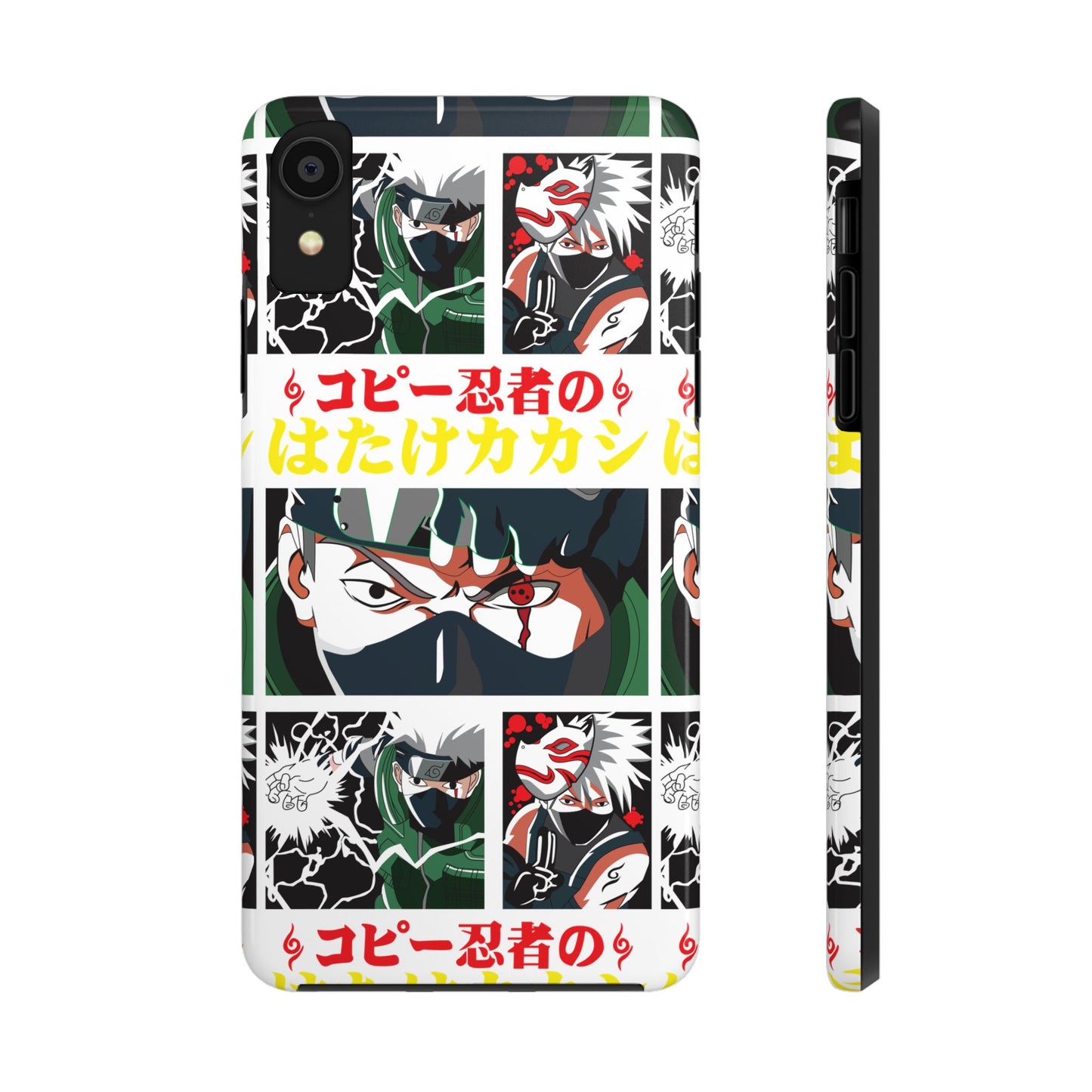 Anime-Inspired Tough Phone Case - Kakashi & Obito Design | Durable Protection for Fans