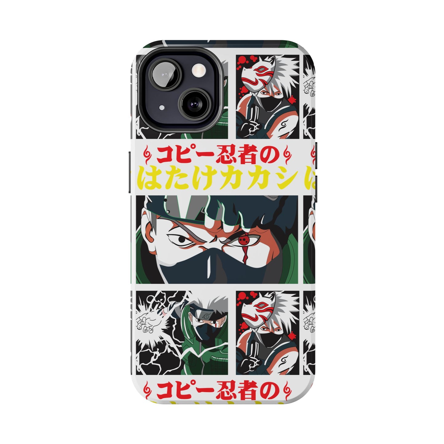 Anime-Inspired Tough Phone Case - Kakashi & Obito Design | Durable Protection for Fans