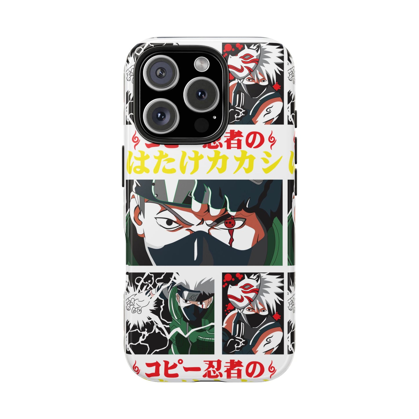 Anime-Inspired Tough Phone Case - Kakashi & Obito Design | Durable Protection for Fans