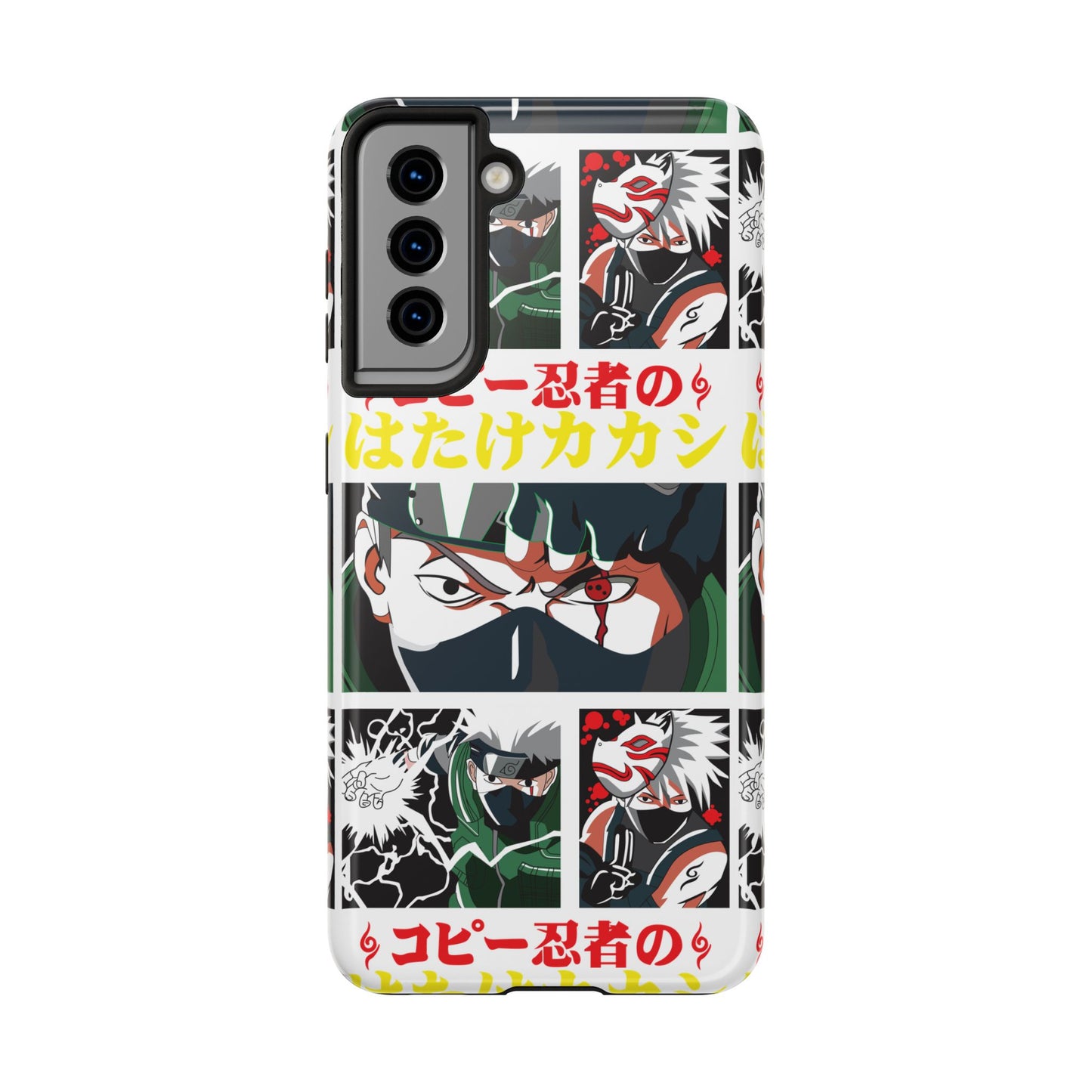 Anime-Inspired Tough Phone Case - Kakashi & Obito Design | Durable Protection for Fans