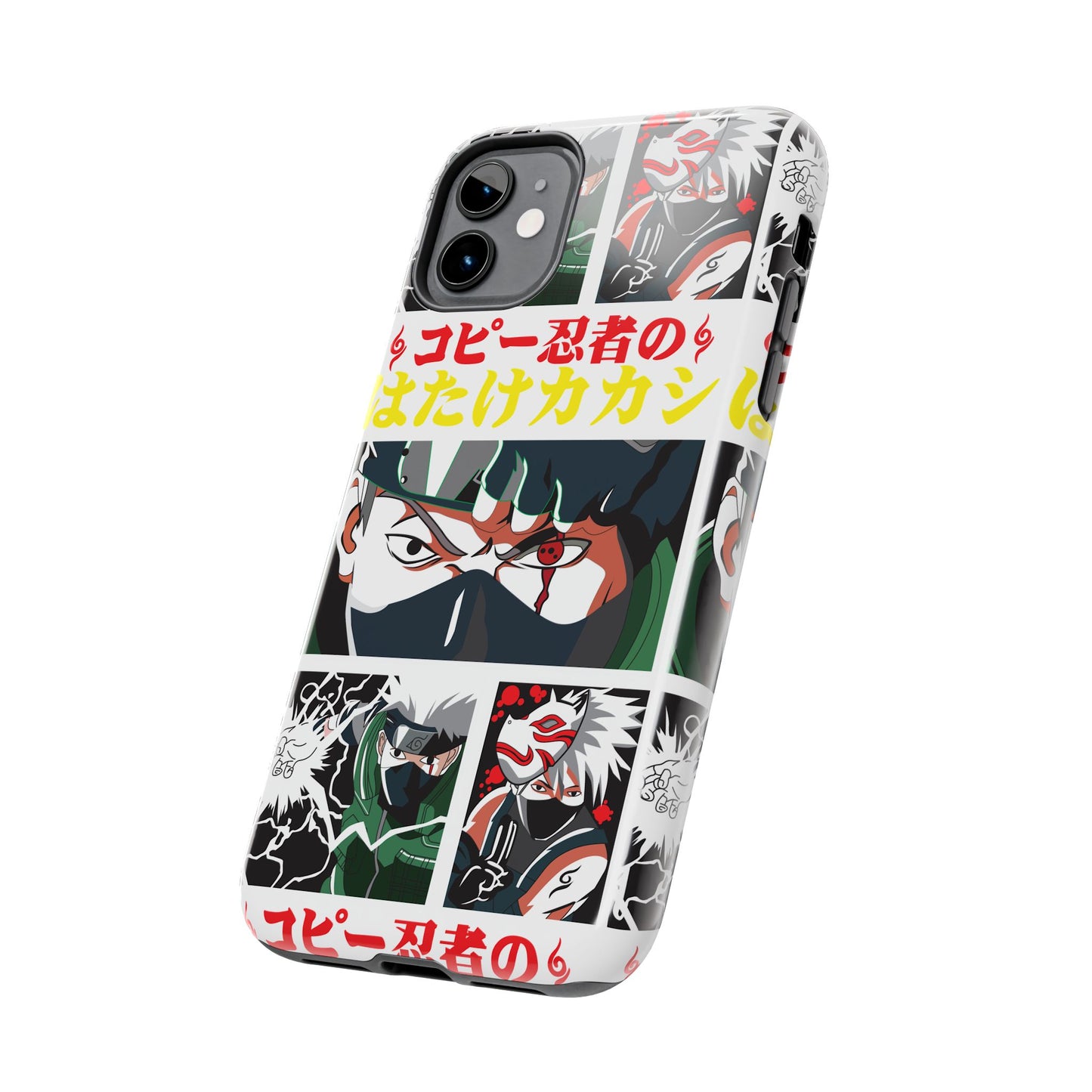 Anime-Inspired Tough Phone Case - Kakashi & Obito Design | Durable Protection for Fans